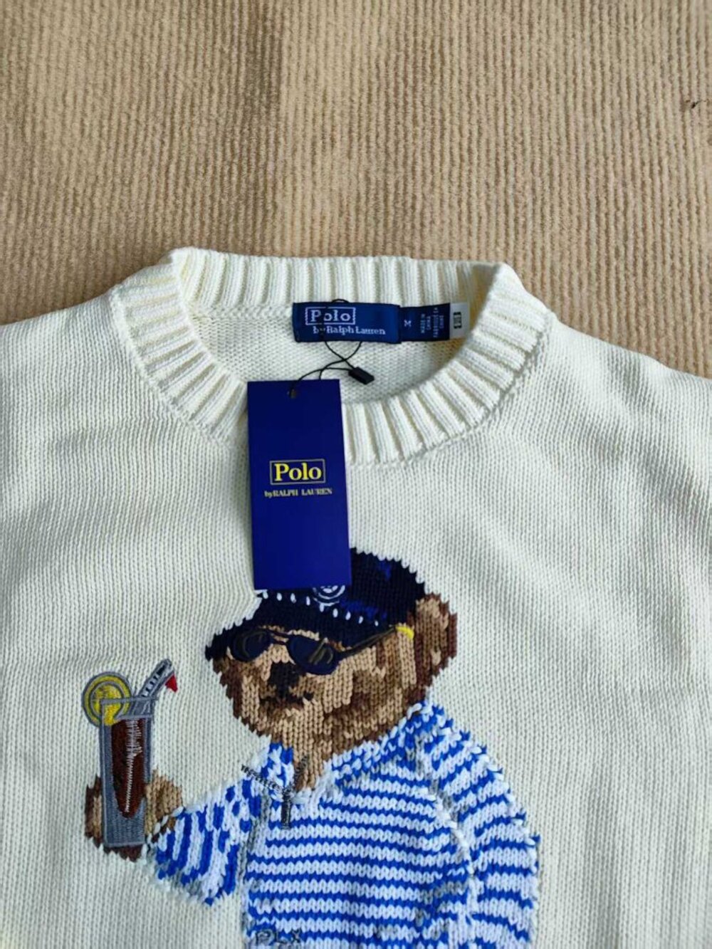 ๐ป Polo Ralph Lauren Golf Polo Bear Crewneck Knit Sweater - Picture 4 of 7